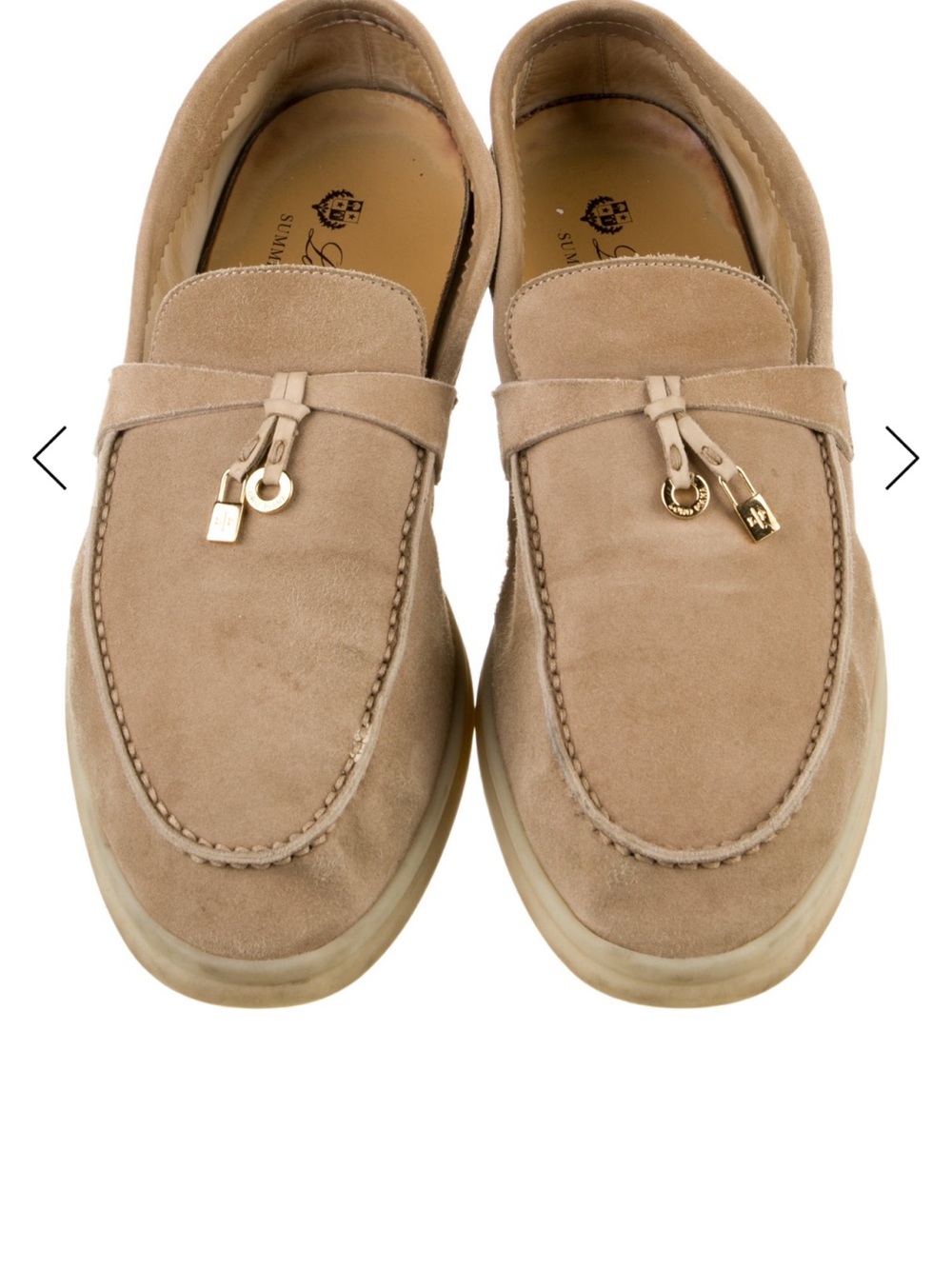 Loro Piana summer walk suede loafers
